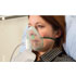 Фото на пациентке маски высокой концентрации кислорода Ecolite