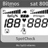 Дисплей пульсоксиметра Bitmos Sat 800 после включения