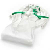 Маска высокой концентрации кислорода для детей HUM AEROPart с мешком, 2 м